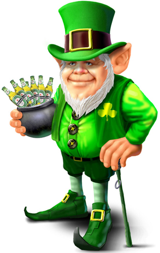 leprechaun with beer 12336